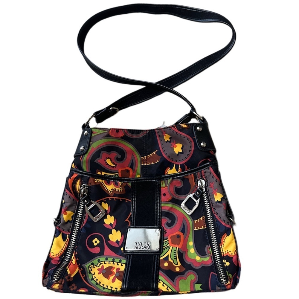 Tyler Rodan Paisley Floral Shoulder Bag Crossbody Medium Vintage